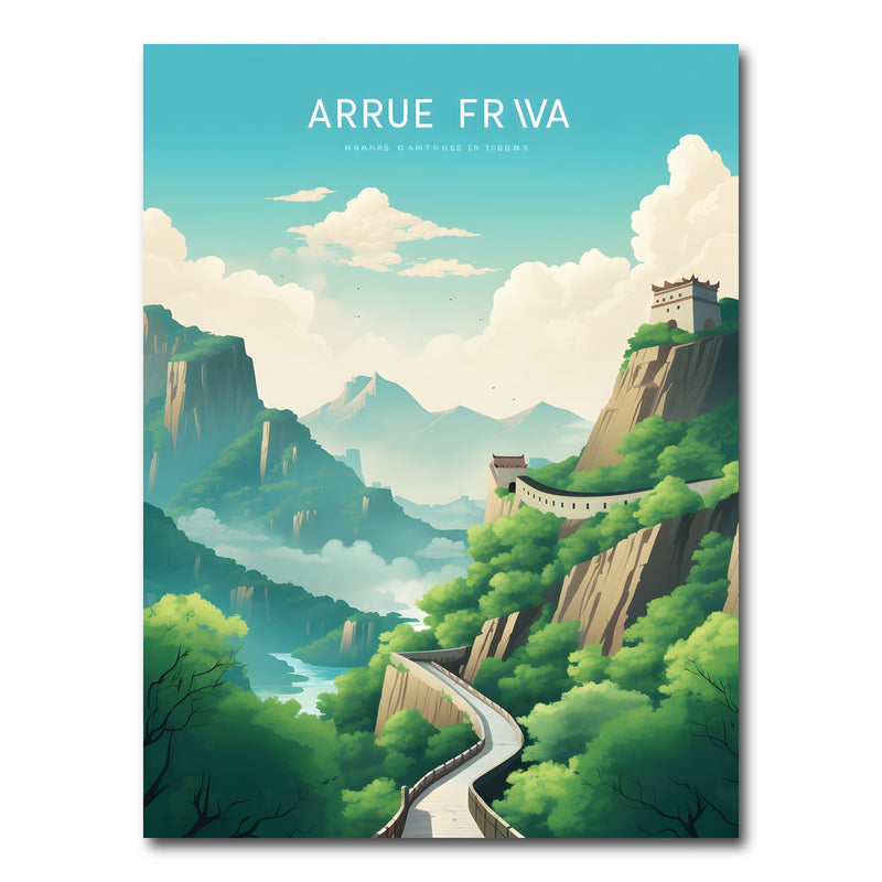 AUTO-MOCKUP WHITE | The Great Wall of China | 1 Piece | Gallery Wrap Canvas | group=3x4