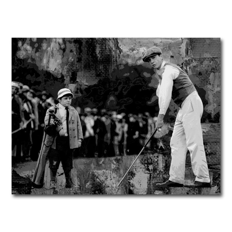 AUTO-MOCKUP WHITE | The Greatest Game - Francis Ouimet Grayscale | 1 Piece | Gallery Wrap Canvas | group=4x3