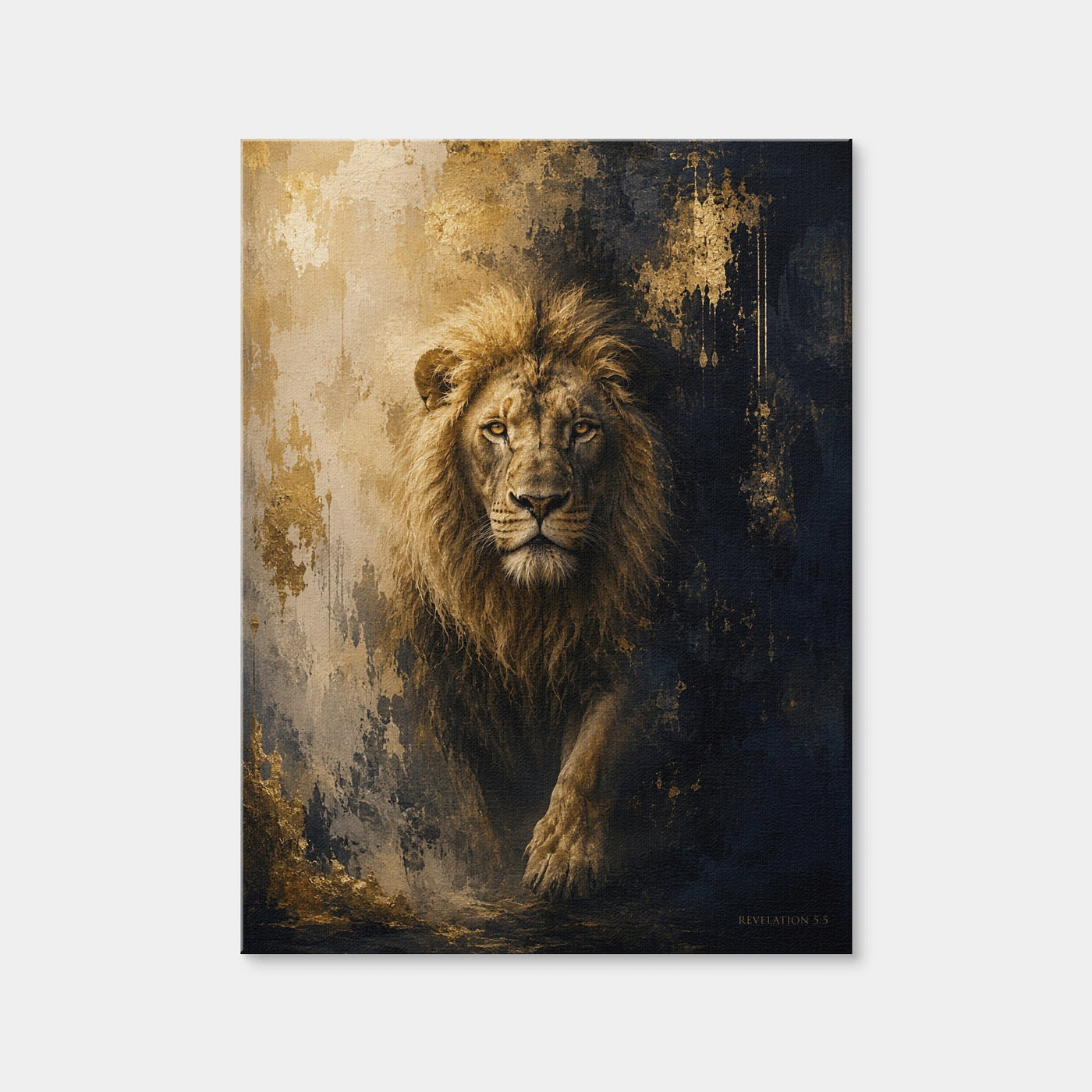 AUTO-MOCKUP WHITE | The Lion of Judah-Revelation | 1 Piece | Gallery Wrap Canvas | group=3x4