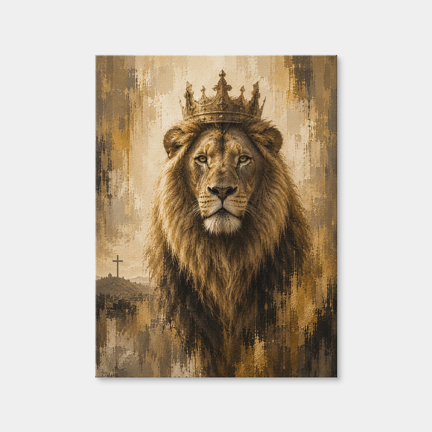 AUTO-MOCKUP WHITE | The Lion of Judah | 1 Piece | Gallery Wrap Canvas | group=3x4