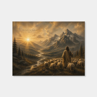 AUTO-MOCKUP WHITE | The Lord is my Shepherd | 1 Piece | Gallery Wrap Canvas | group=4x3