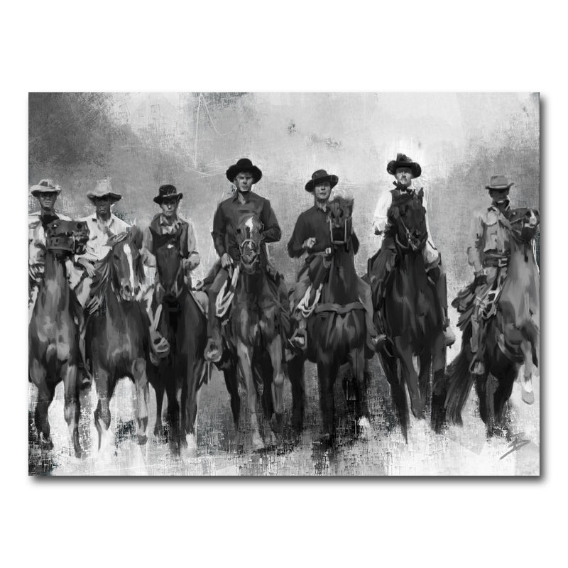 AUTO-MOCKUP WHITE | The Magnificent Seven Horses | 1 Piece | Gallery Wrap Canvas | group=4x3