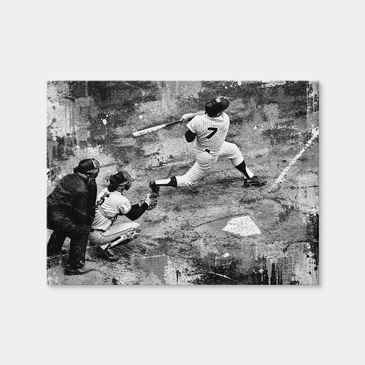 AUTO-MOCKUP WHITE | The Mick Grayscale | 1 Piece | Gallery Wrap Canvas | group=4x3