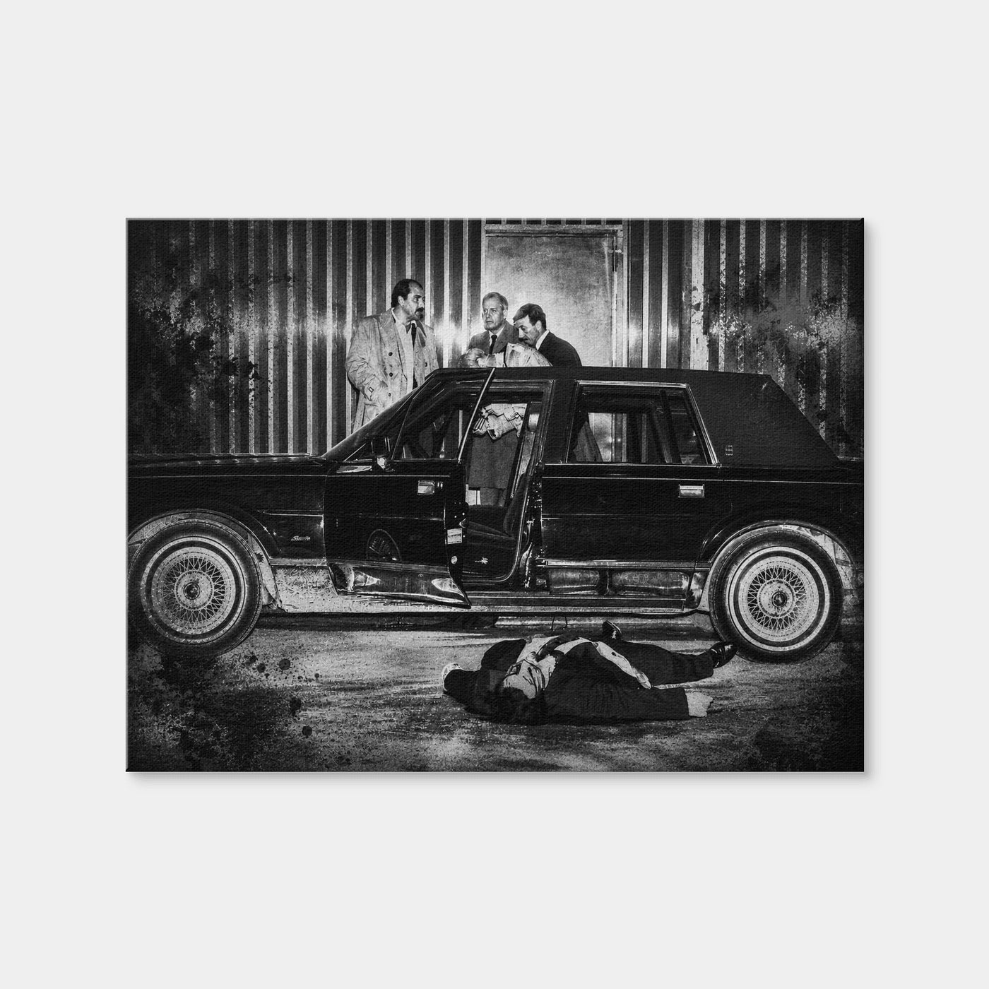 AUTO-MOCKUP WHITE | The Sparks Hit Grayscale | 1 Piece | Gallery Wrap Canvas | group=4x3
