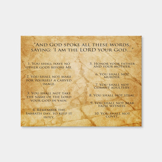 AUTO-MOCKUP WHITE | The Ten Commandments | 1 Piece | Gallery Wrap Canvas | group=4x3