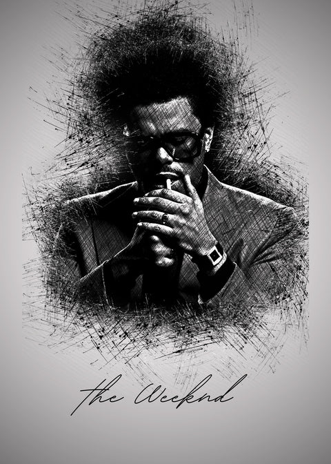 The Weeknd Lighten Up Wall Art
