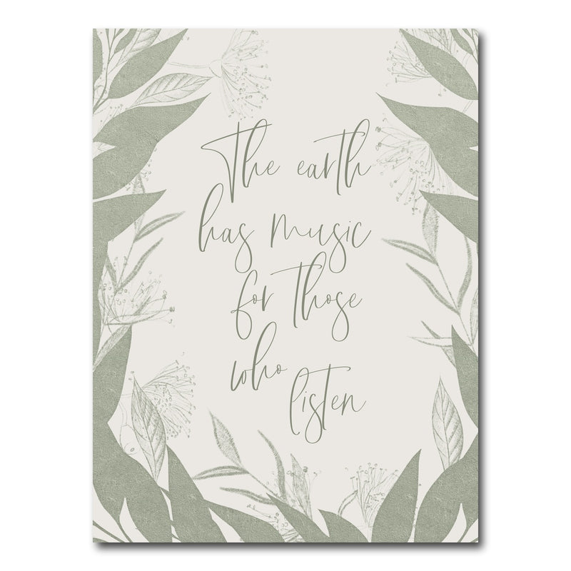 AUTO-MOCKUP WHITE | The earth has music for those who listen | 1 Piece | Gallery Wrap Canvas | group=3x4