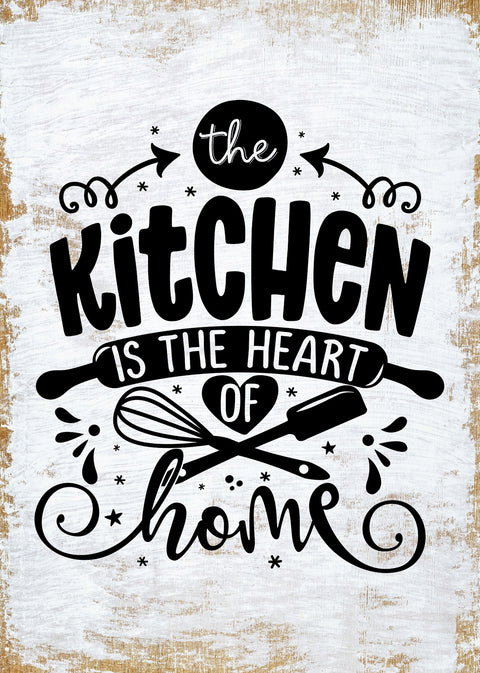 The kitchen is the heart of the home Wall Art