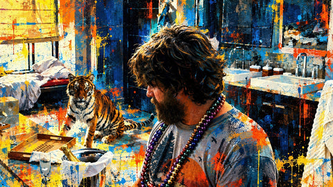 There's a Tiger in the Bathroom – The Hangover Wall Art