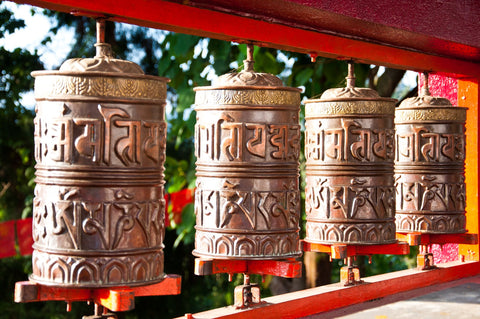 Tibetan Mantra Wheel Wall Art