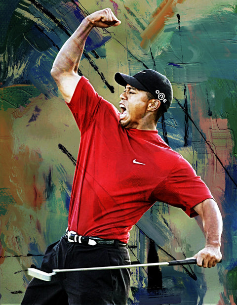 Tiger Masters Win Wall Art