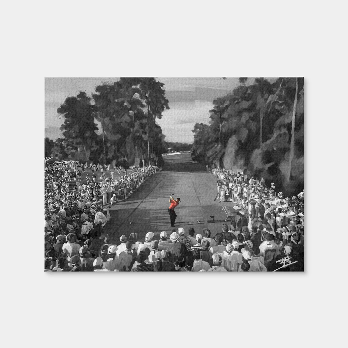 AUTO-MOCKUP WHITE | Tiger on the 18th - Masters | 1 Piece | Gallery Wrap Canvas | group=4x3
