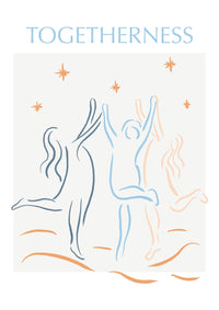 Togetherness Blue Wall Art