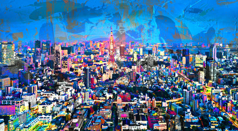 Tokyo At Night Wall Art