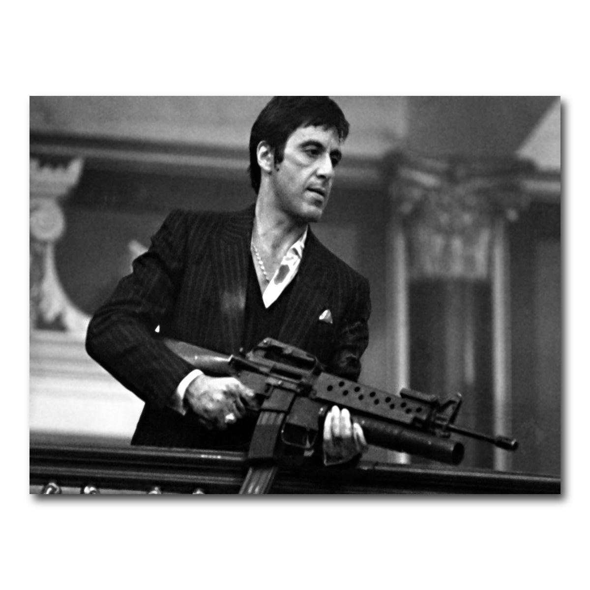 AUTO-MOCKUP WHITE | Tony Montana | 1 Piece | Gallery Wrap Canvas | group=4x3
