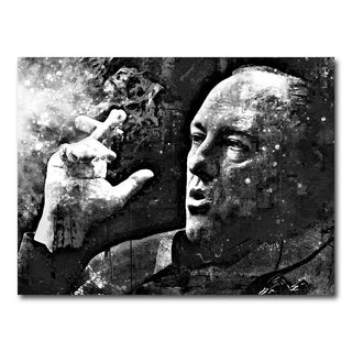AUTO-MOCKUP WHITE | Tony Soprano Grayscale | 1 Piece | Gallery Wrap Canvas | group=4x3