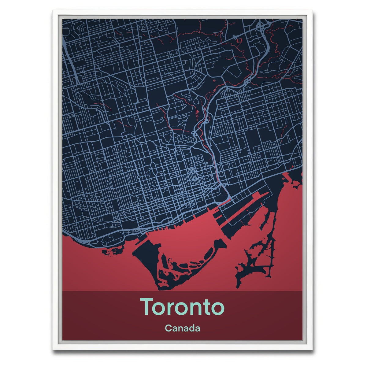 AUTO-MOCKUP WHITE | Toronto | 1 Piece | White Framed Canvas | group=3x4