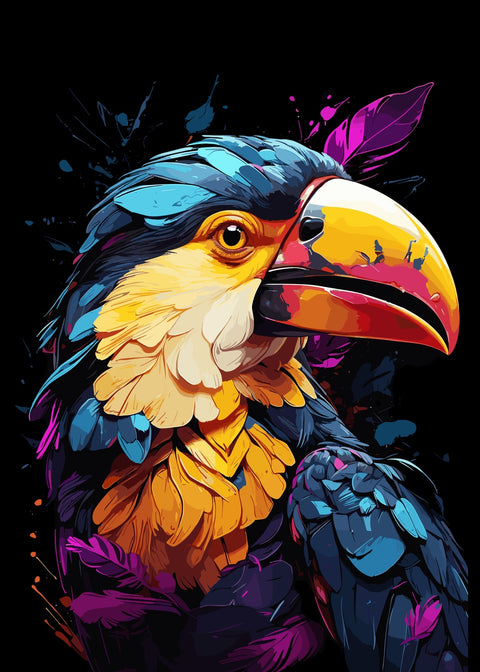 Toucan Animal Colorful Wall Art