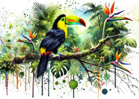 Toucan Watercolor V2 Wall Art