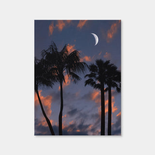 AUTO-MOCKUP | Tropical Night Wall Art | 1 Piece | Gallery Wrap Canvas | 3x4