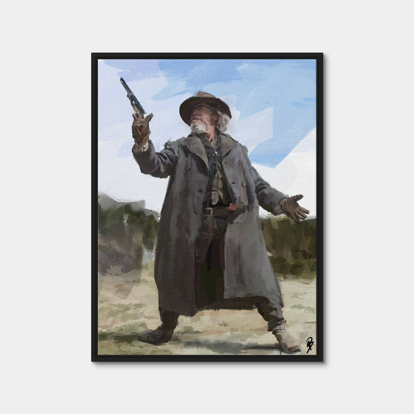 AUTO-MOCKUP WHITE | True Grit | 1 Piece | Black Framed Canvas | group=3x4