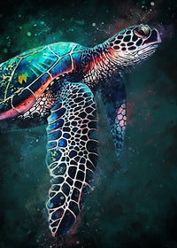Turtle Abstract Wall Art
