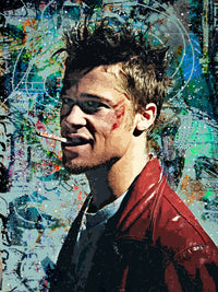 Tyler Durden Graffiti Wall Art