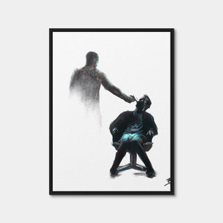 AUTO-MOCKUP WHITE | Tyler and the Narrator | 1 Piece | Black Framed Canvas | group=3x4