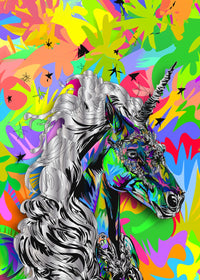 Unicorn Colors Wall Art