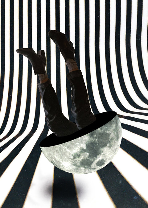 Upside Down Moon Wall Art