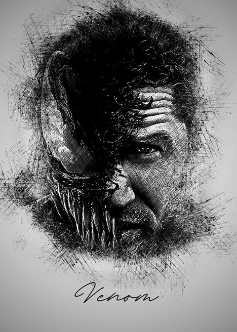 VENOM Sketch Wall Art