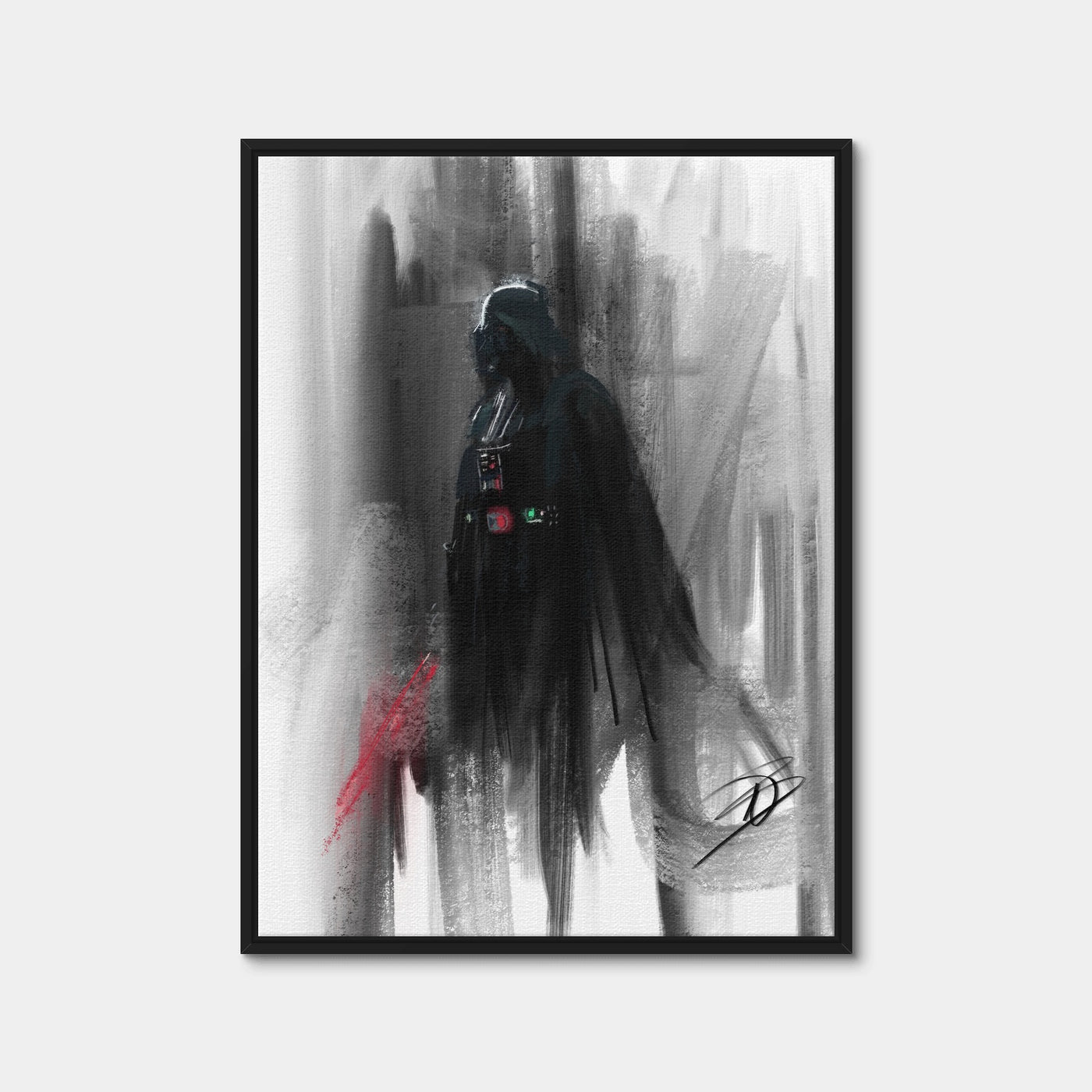 AUTO-MOCKUP WHITE | Vader | 1 Piece | Black Framed Canvas | group=3x4