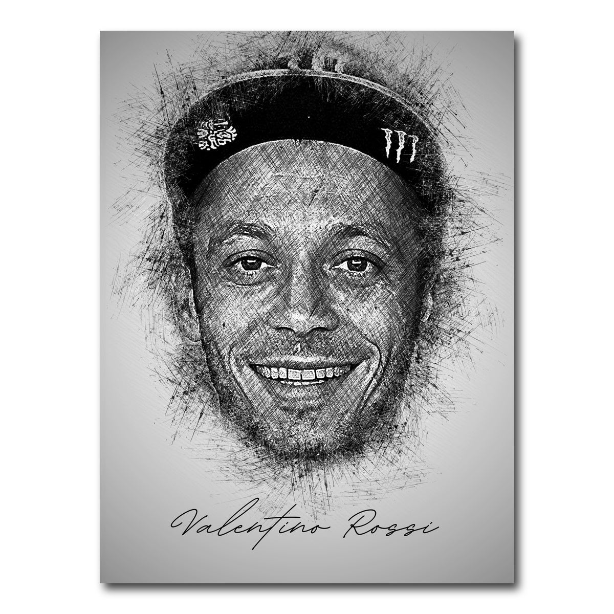 AUTO-MOCKUP WHITE | Valentino Rossi | 1 Piece | Gallery Wrap Canvas | group=3x4