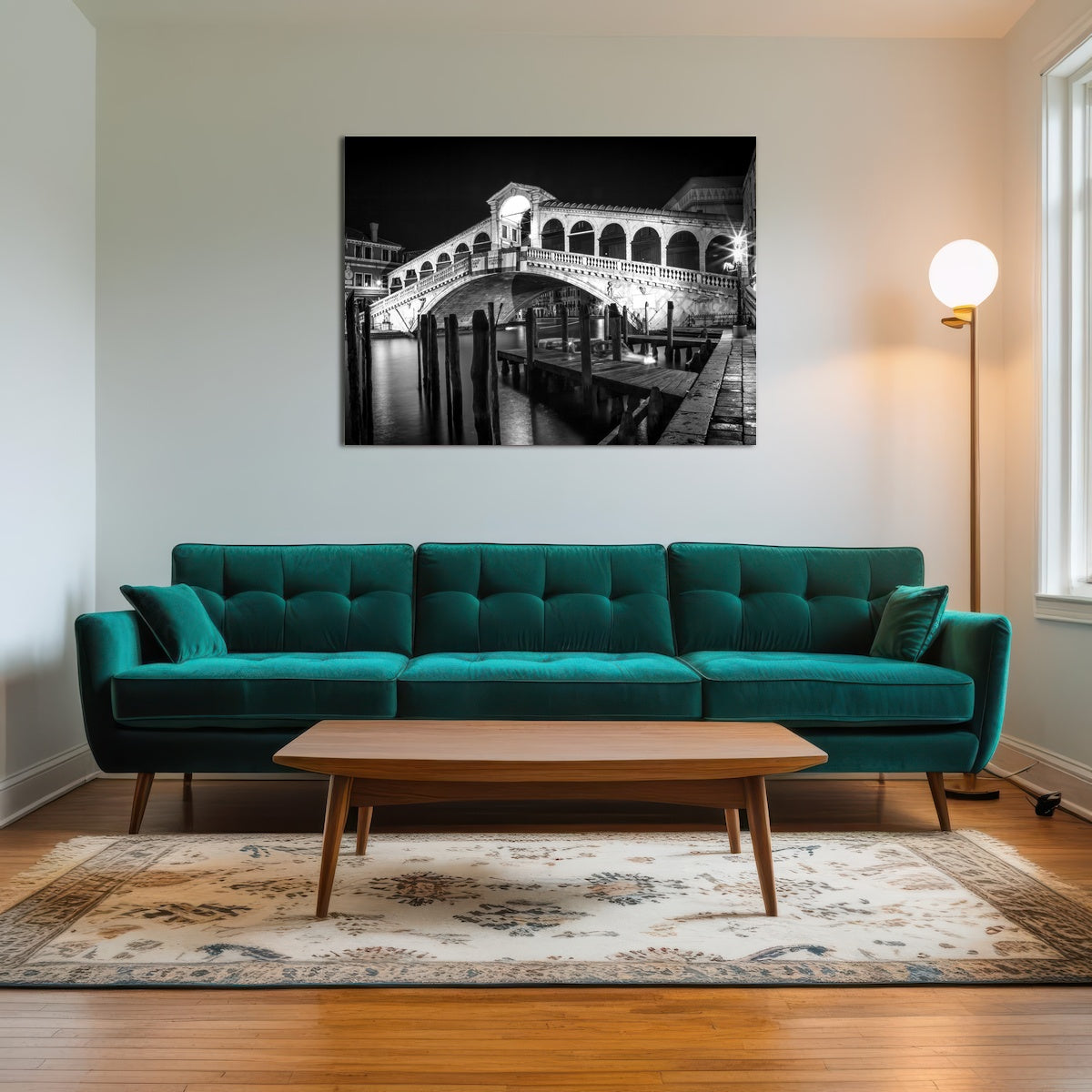 AUTO-MOCKUP ROOM | Venice Rialto Bridge at Night