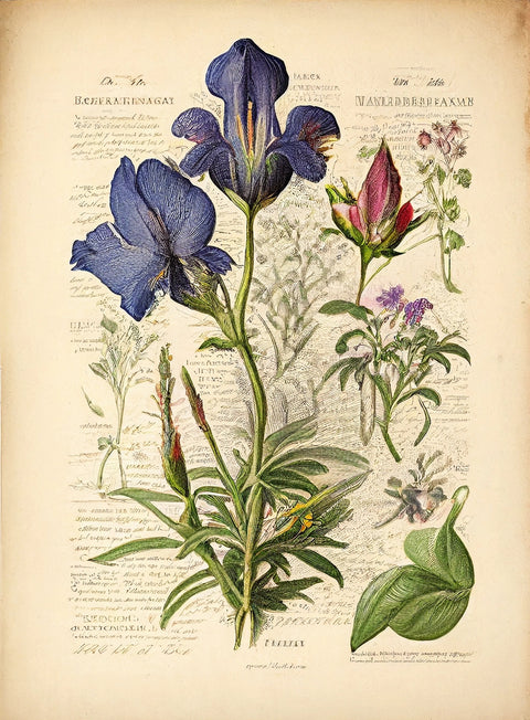 Vintage Botanical Print Series 7 Wall Art