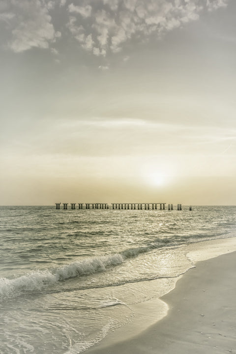 Vintage Gasparilla Island Sunset Wall Art