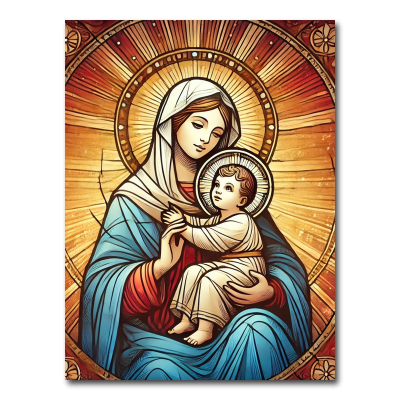 AUTO-MOCKUP WHITE | Virgin Mary | 1 Piece | Gallery Wrap Canvas | group=3x4