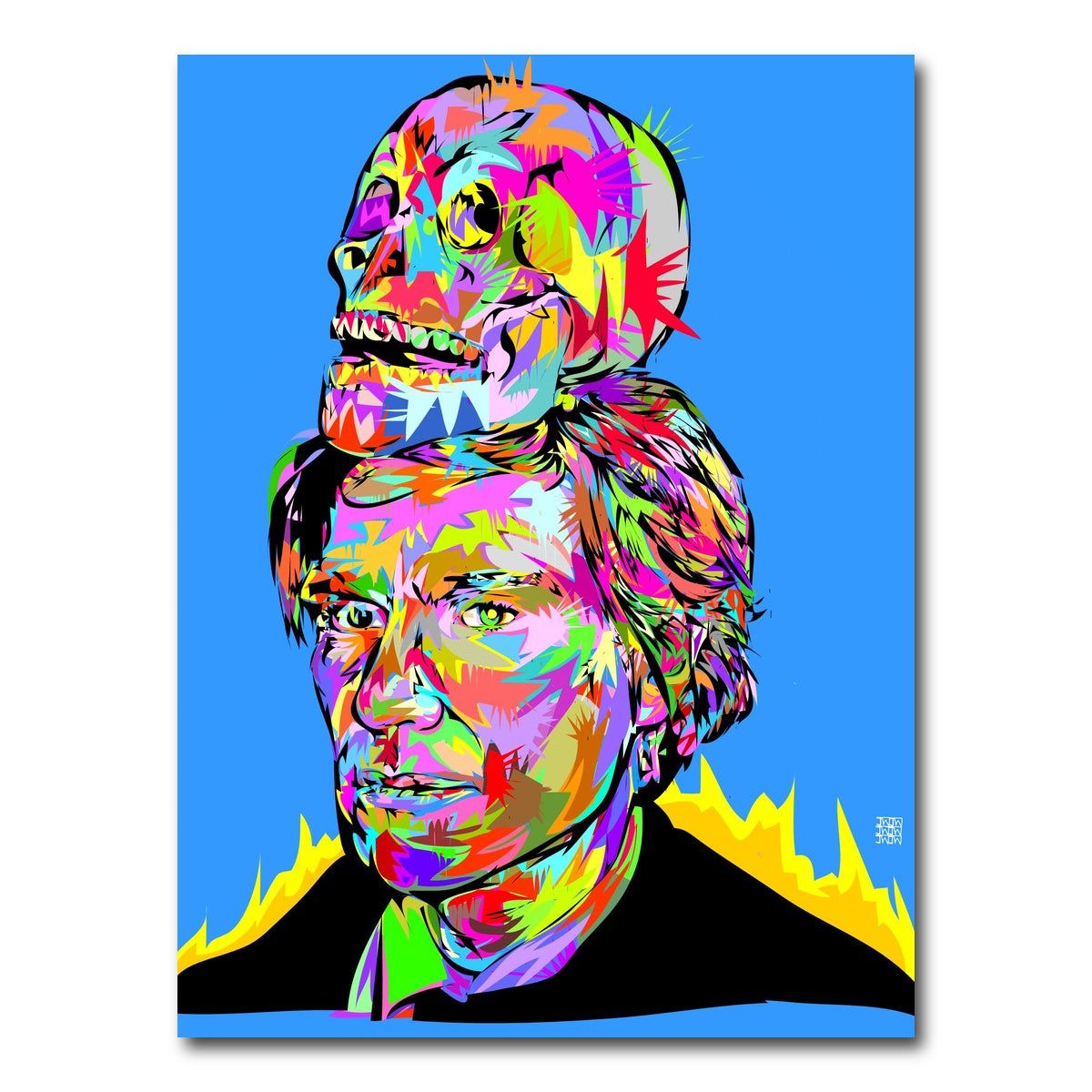 AUTO-MOCKUP WHITE | WARHOL SKULL | 1 Piece | Gallery Wrap Canvas | group=3x4