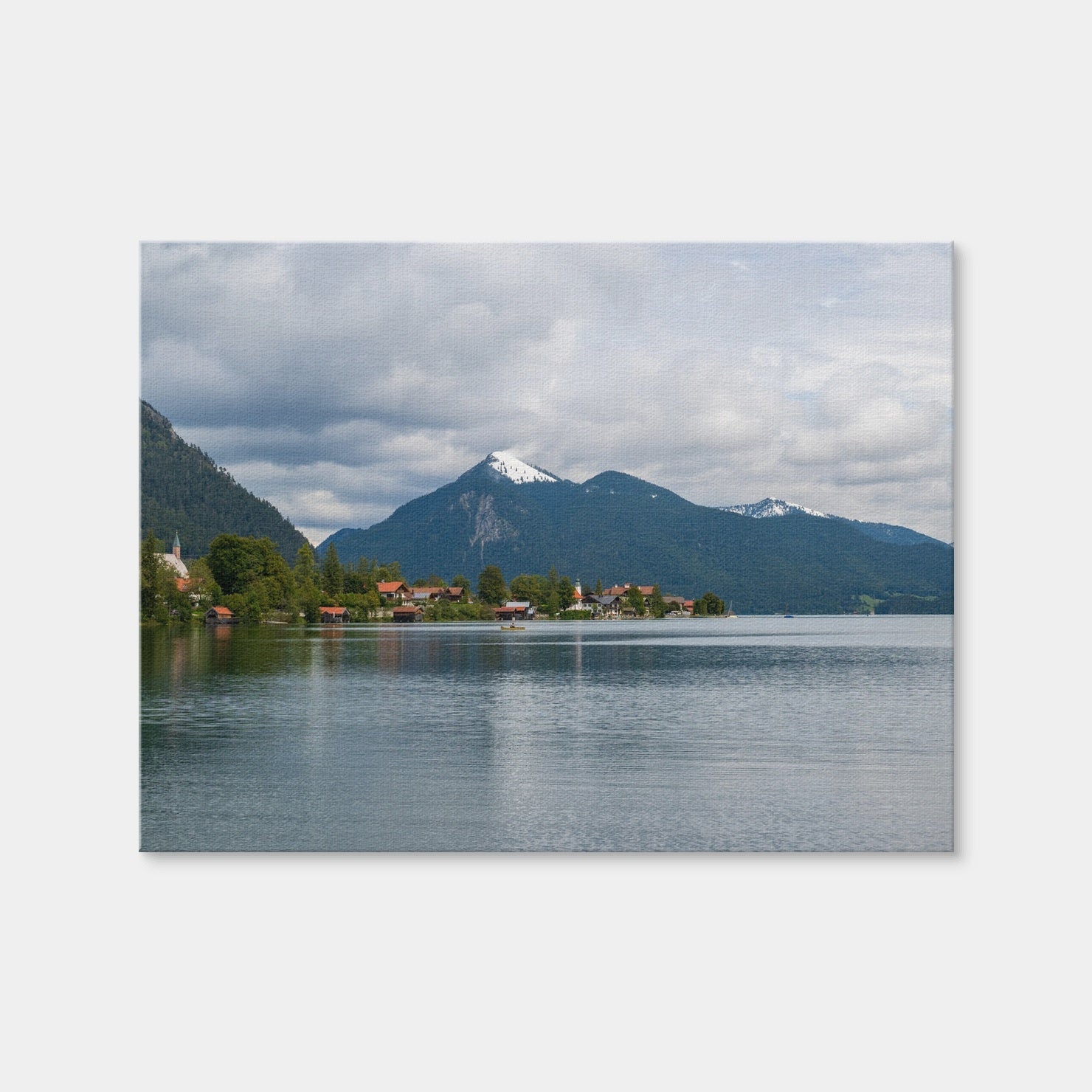 AUTO-MOCKUP WHITE | Walchensee Germany Lake | 1 Piece | Gallery Wrap Canvas | group=4x3