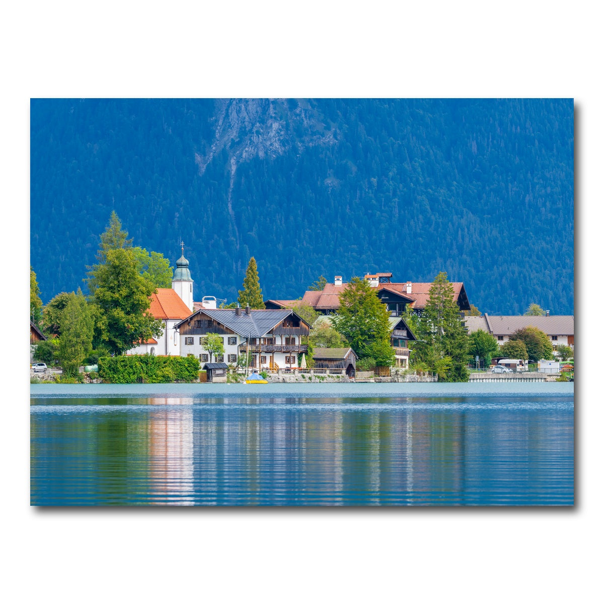 AUTO-MOCKUP WHITE | Walchensee Lake | 1 Piece | Gallery Wrap Canvas | group=4x3