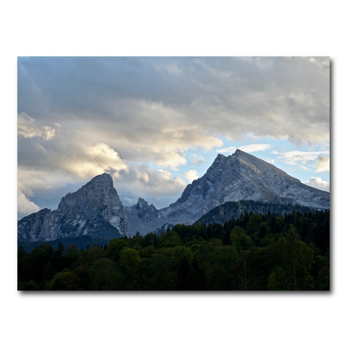 AUTO-MOCKUP WHITE | Watzmann Mountain | 1 Piece | Gallery Wrap Canvas | group=4x3