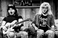Wayne's World Grayscale Wall Art