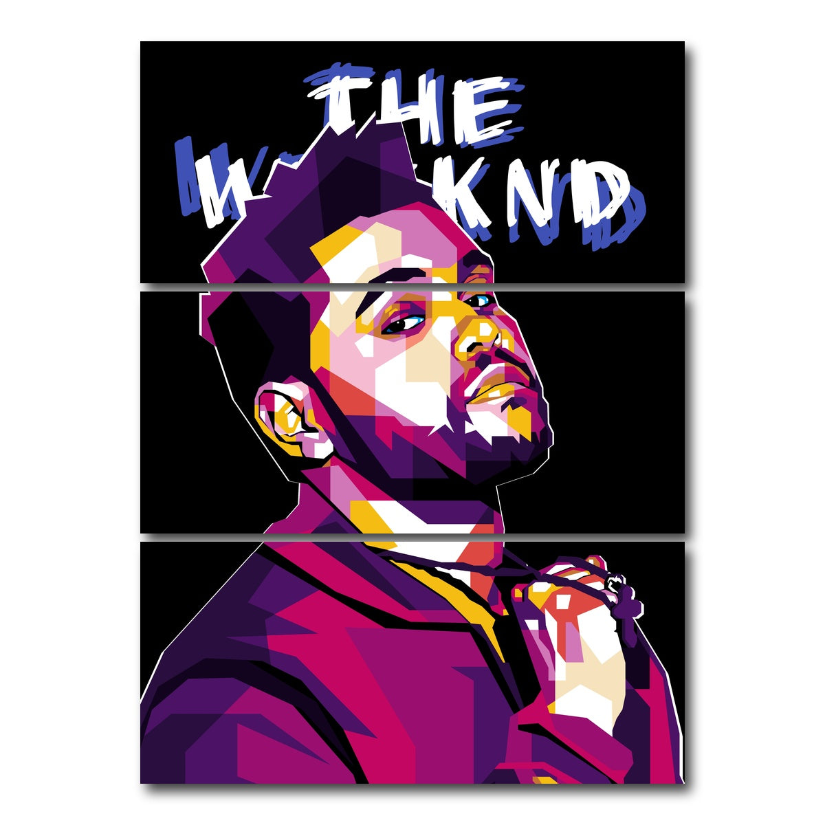 AUTO-MOCKUP WHITE | Weekend | 3 Piece | Gallery Wrap Canvas | group=8x18_stacked