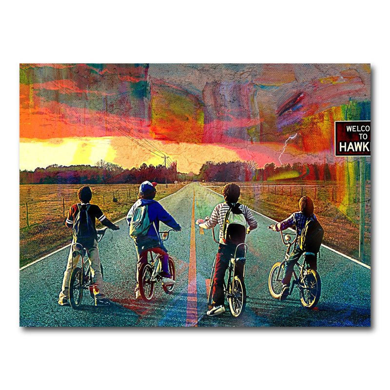 AUTO-MOCKUP WHITE | Welcome to Hawkins | 1 Piece | Gallery Wrap Canvas | group=4x3