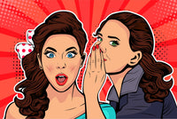 Whispering gossip Wall Art