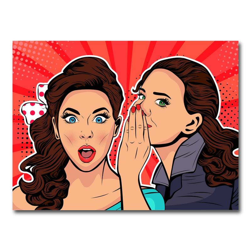 AUTO-MOCKUP WHITE | Whispering gossip | 1 Piece | Gallery Wrap Canvas | group=4x3