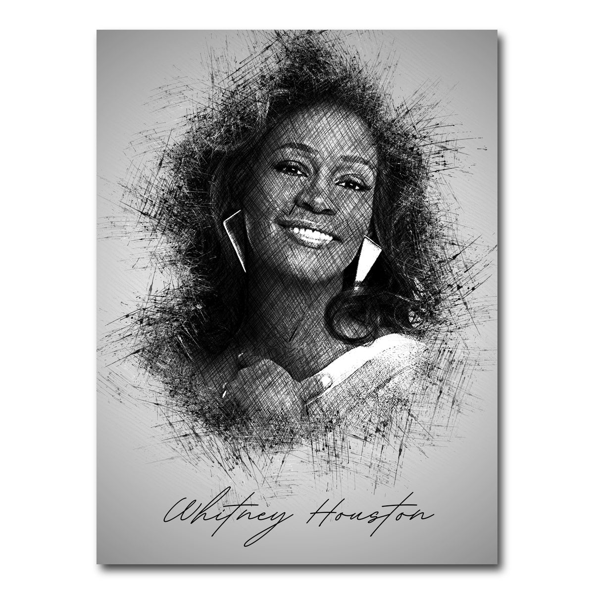AUTO-MOCKUP WHITE | Whitney Houston | 1 Piece | Gallery Wrap Canvas | group=3x4