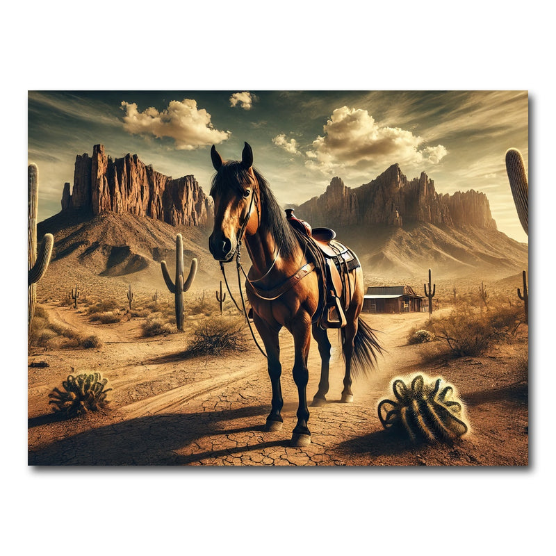 AUTO-MOCKUP WHITE | Wild West Quarter Horse | 1 Piece | Gallery Wrap Canvas | group=4x3