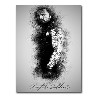 AUTO-MOCKUP WHITE | Winter Soldier Sketch | 1 Piece | Gallery Wrap Canvas | group=3x4
