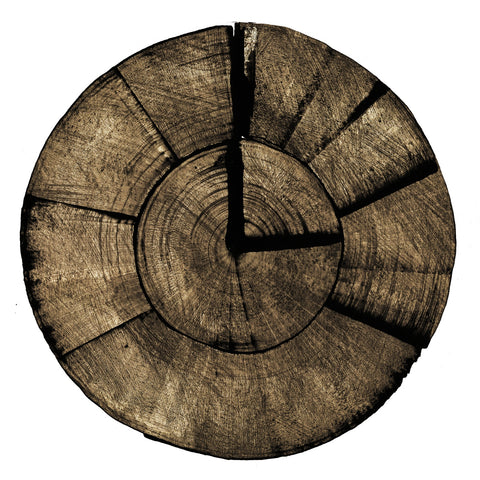 Wooden Clock Wall Art
